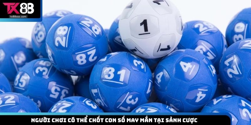 Người chơi có thể chốt con số may mắn tại sảnh cược